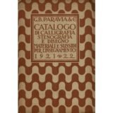 Catalogo di calligrafia stenografia e disegno
